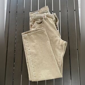 LEVIS 501 WATERLESS CLASSIC KHAKI DENIM JEANS!!